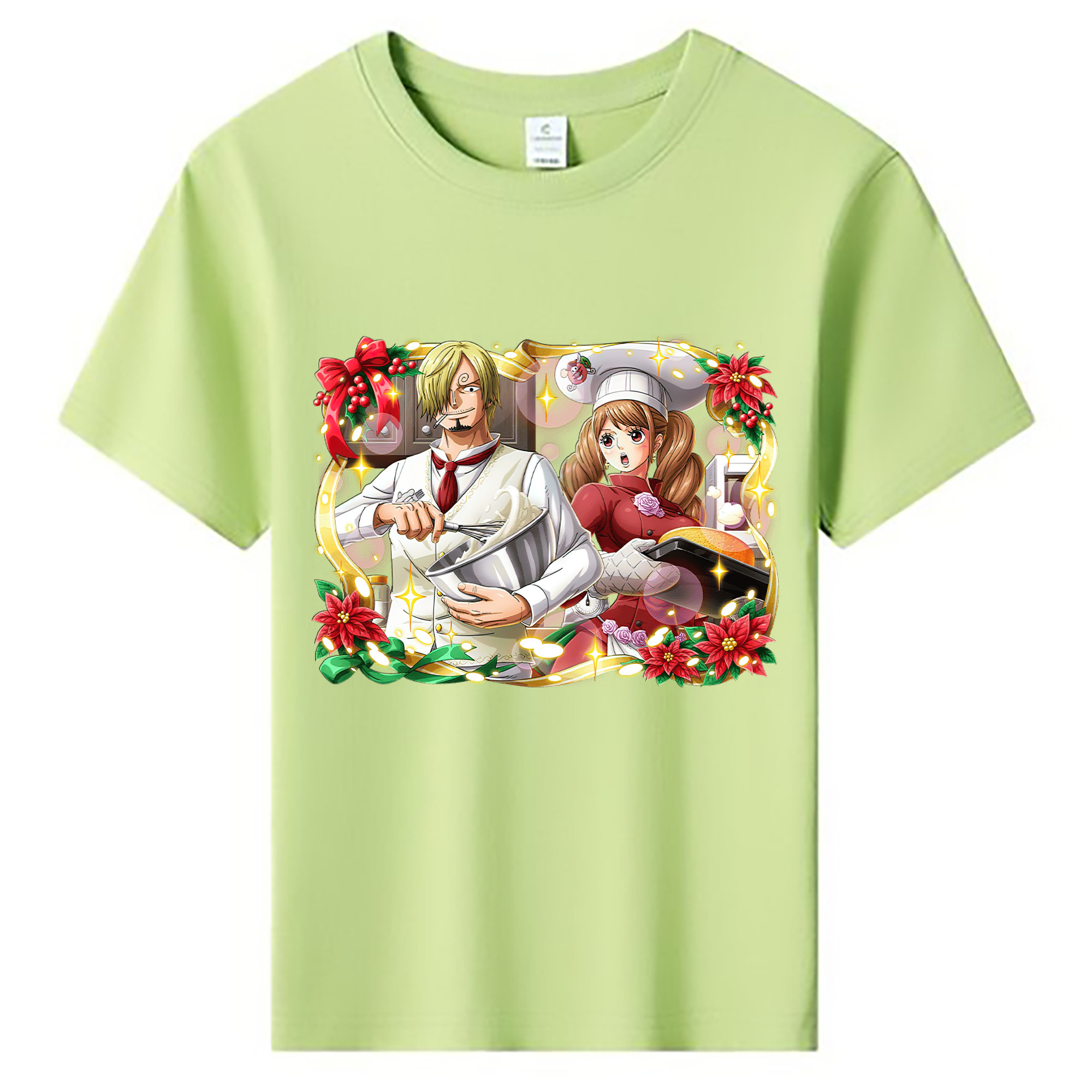 （画像用） ワンピース サンジ ONE PIECE Sanji 綿100％キッズTシャツ（フロントプリント）